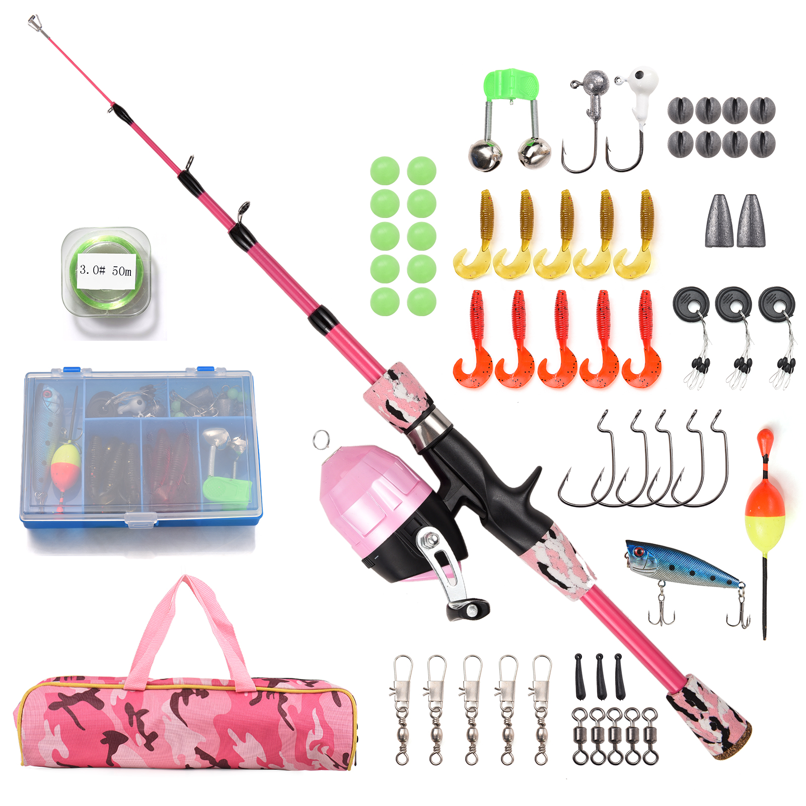Kids Fishing Rod and Reel Comb - Spincast Reel review and price