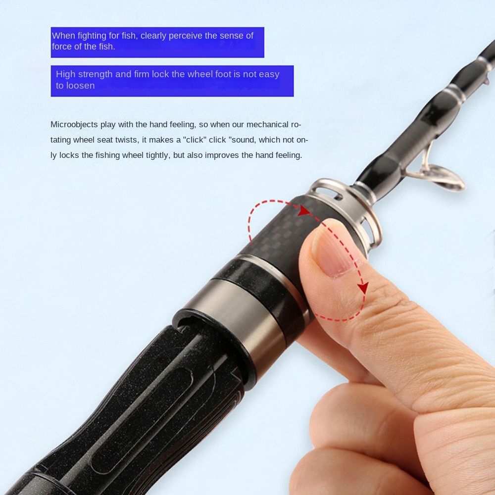 1.5m-1.8m Fishing Pole Rod Set - Spincast Reel review and price