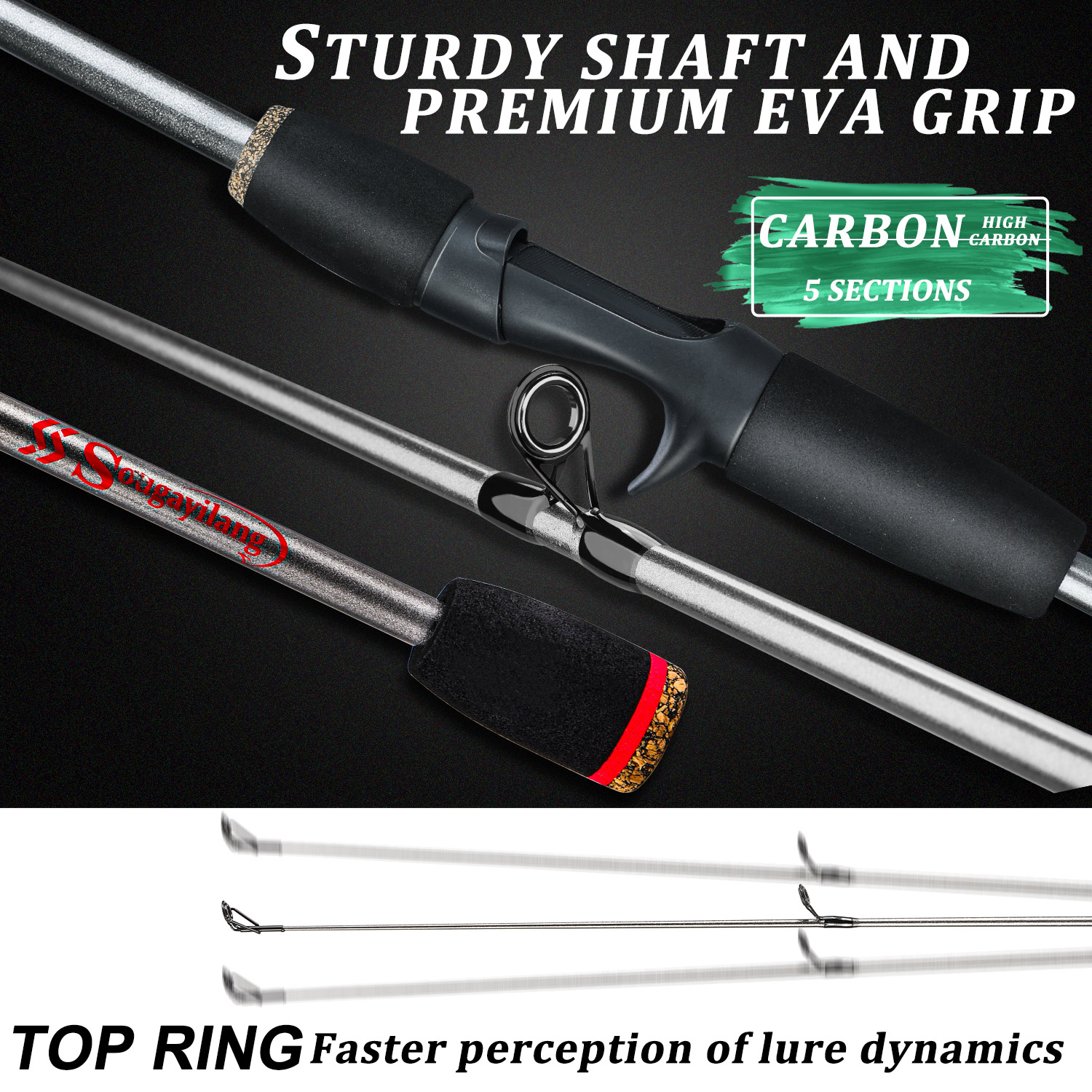 Sougayilang Fishing Rod Combo  - Spincast Reel review and price