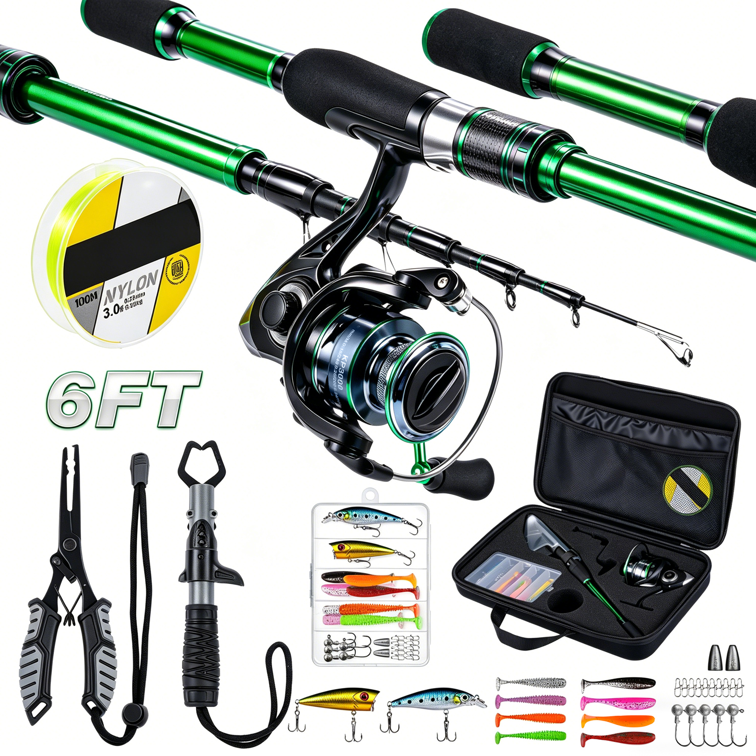 Graphite Telescopic Fishing Ro - Reel Bag review and price